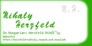 mihaly herzfeld business card